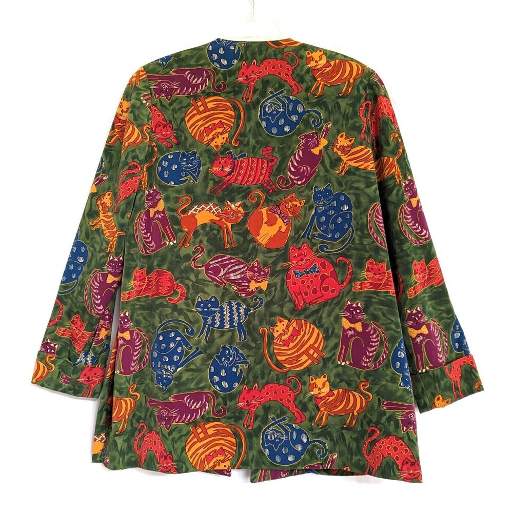 Patchington Cat Blazer Jacket Oversized Womens Sm… - image 4